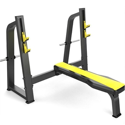 Appareils de remise en forme de chargeurs de taille moyenne en acier Presses de poitrine à épaule avec banc à poids plat