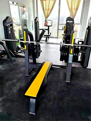 Appareils de remise en forme de chargeurs de taille moyenne en acier Presses de poitrine à épaule avec banc à poids plat