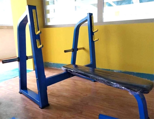 Appareils de remise en forme de chargeurs de taille moyenne en acier Presses de poitrine à épaule avec banc à poids plat