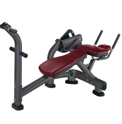 Équipement de gymnastique à charge moyenne réglable Ab Crunch Bench Back Extension Commercial Abs Machine