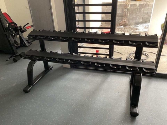 Équipement de remise en forme de la salle de sport à domicile Plateau de rangement de haltères avec couleur de cadre sélectionnable en option