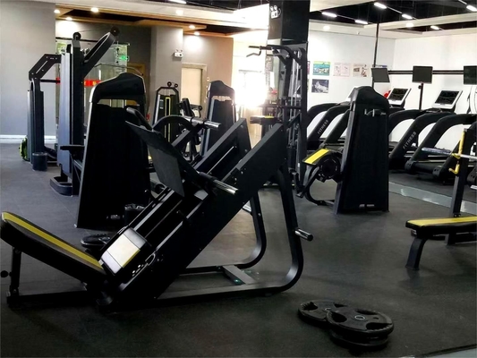 Équipement de gymnastique en intérieur 45 degrés de la jambe de presse Plaque machine chargée pour l'entraînement en force