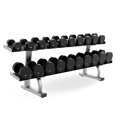 Pièces de poids 20,6 kg ensemble de haltères rack pour le centre de gym gratuit 2 couches ensemble de haltères rack