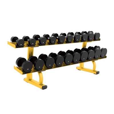 Pièces de poids 20,6 kg ensemble de haltères rack pour le centre de gym gratuit 2 couches ensemble de haltères rack