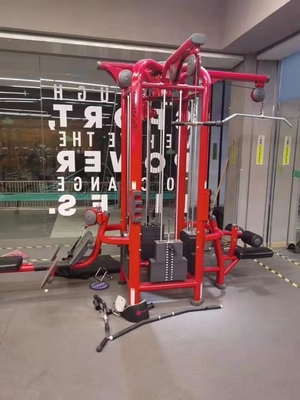 Équipement de gymnastique commercial Poulie réglable à 4 stations, câble d'entraînement en résistance