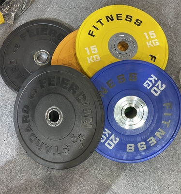 Plaque de levage de poids à barbelles en fonte durable pour équipement de fitness personnalisé
