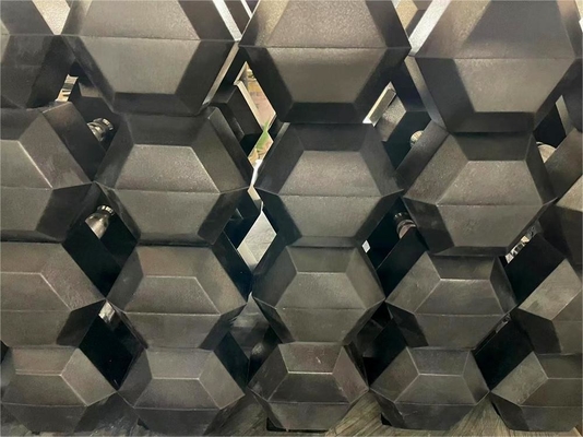 Des haltères recouverts de caoutchouc hexagonal pour équipement de fitness à domicile 2,5 kg-50 kg