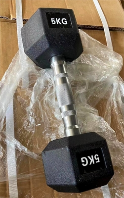 Couvercle en caoutchouc hexagonal Dumbbell pour les bras Poids varié de 2,5 kg à 40 kg Département masculin