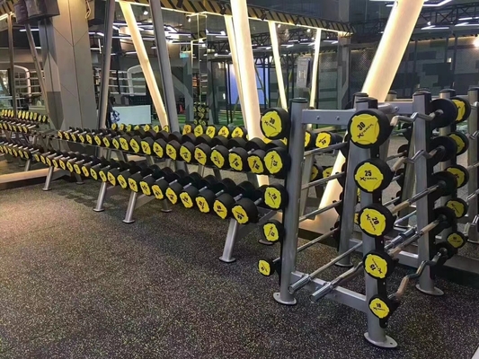 Logo personnalisé Gym Equipement de remise en forme Chauffure en caoutchouc haltères pour la demande du marché