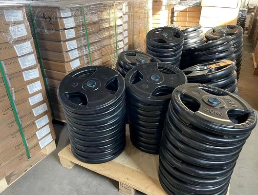Choix des entraîneurs personnels Plaques de poids en fonte et en caoutchouc pour les planchers de gym à domicile
