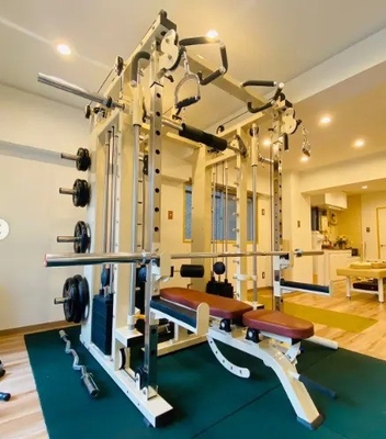 Équipement de gymnastique multifonctionnel avec piles de poids et capacité de 80 kg*3 pour le commerce