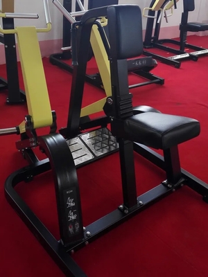 Équipement de remise en forme en ligne inclinée Triceps Deltoïdes musculaires Plaque de musculation machine à ramer chargée