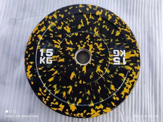 Plaques de poids en caoutchouc de 15 lb 30 lb 45 lb pour le gymnase