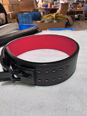 Ceinture de musculation réglable en cuir 13 mm