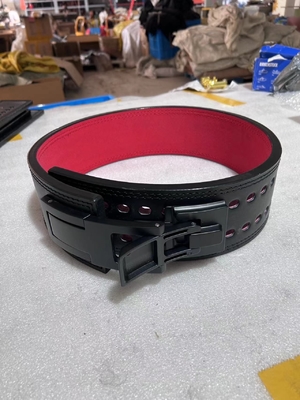 Ceinture de musculation réglable en cuir 13 mm