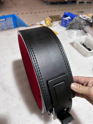 Ceinture de musculation réglable en cuir 13 mm