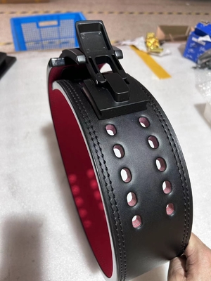 Ceinture de musculation réglable en cuir 13 mm