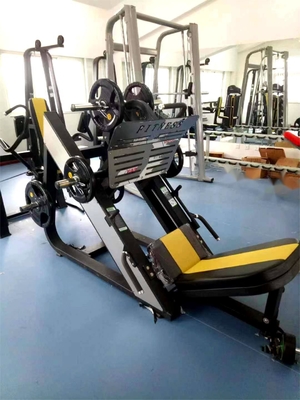Plaque d'acier chargée 45 degrés machine de pressage des jambes pour l'entraînement de force sur mesure dans le gymnase