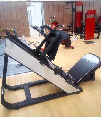 Plaque d'acier chargée 45 degrés machine de pressage des jambes pour l'entraînement de force sur mesure dans le gymnase