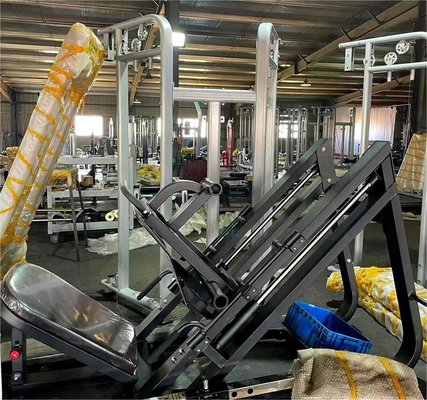 Plaque d'acier chargée 45 degrés machine de pressage des jambes pour l'entraînement de force sur mesure dans le gymnase