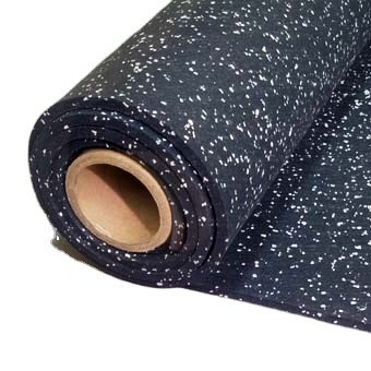 Plancher en caoutchouc en forme de rouleau de gymnase pour centre de fitness sportif