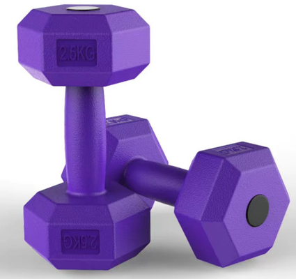 2.5 kg de haltères en caoutchouc noir. L' outil ultime pour les amateurs de fitness.