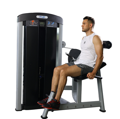 3.0mm Tube Force Training Machine de levage de veau assise à l'intérieur avec sélection de charge de broche