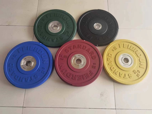 Équipement de remise en forme de gymnase Plaques de poids colorées en couleur de cadre sélectionnable en option