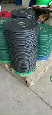 Équipement de remise en forme de gymnase Plaques de poids colorées en couleur de cadre sélectionnable en option
