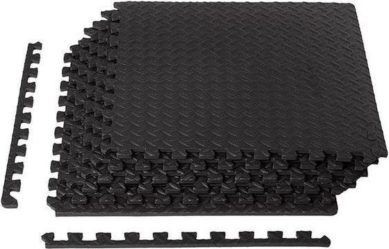 Mat de gymnastique EVA pour terrain de jeux de fitness, revêtement de sol et carreaux en caoutchouc EPDM