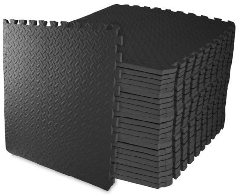 Mat de gymnastique EVA pour terrain de jeux de fitness, revêtement de sol et carreaux en caoutchouc EPDM