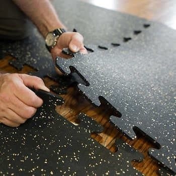 Mat de gymnastique EVA pour terrain de jeux de fitness, revêtement de sol et carreaux en caoutchouc EPDM