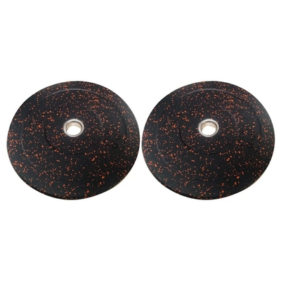 Disque à particules de plusieurs couleurs en caoutchouc, pare-chocs, haltérophilie, avec style moderne