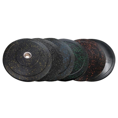 Disque à particules de plusieurs couleurs en caoutchouc, pare-chocs, haltérophilie, avec style moderne