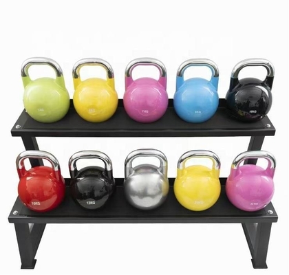 Compétition Kettlebell pour l' entraînement professionnel Unisexe en poudre enduit en fonte Poids libre