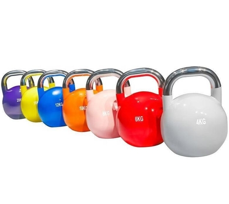Compétition Kettlebell pour l' entraînement professionnel Unisexe en poudre enduit en fonte Poids libre