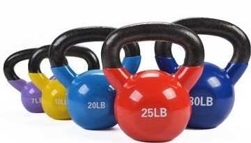 Compétition Kettlebell pour l' entraînement professionnel Unisexe en poudre enduit en fonte Poids libre