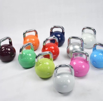 Kettlebell en fonte couvert en poudre de couleur Un incontournable pour les amateurs de fitness unisexe