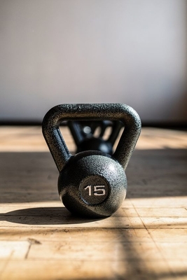 Compétition d'entraînement physique unisexe Kettlebell avec revêtement en fonte et en poudre