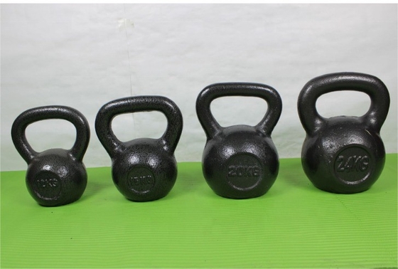 Compétition d'entraînement physique unisexe Kettlebell avec revêtement en fonte et en poudre