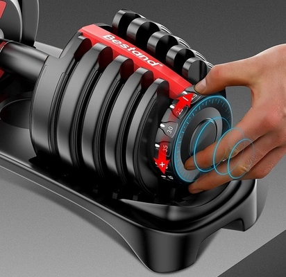 Gymnase commercial Entraînement avec des poids libres Dumbbells réglables en option Couleur du cadre sélectionnable