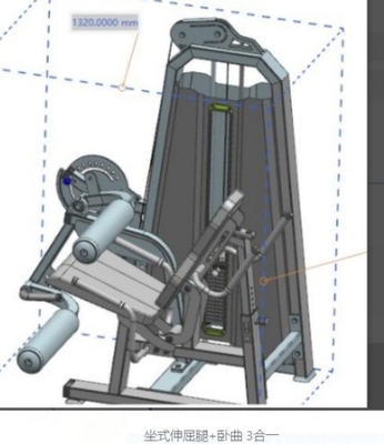 Extension des jambes machine de remontage chargeur moyen équipement de gym en acier pour l' exercice fonctionnel