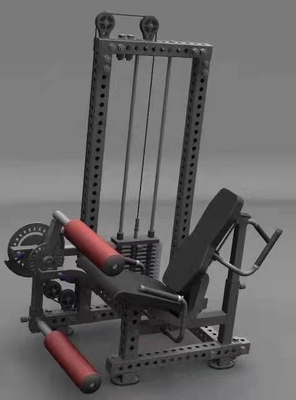 Entraînement en force Bodybuilding chargeur moyen à deux sièges machine d'extension de jambe
