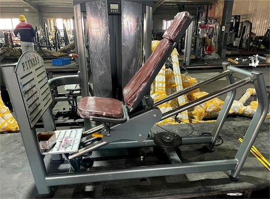Maison de gymnastique Multi Station Prendre forme avec notre pile de poids pin chargé machine de pressage de jambe