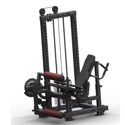 Machine d'extension de la courbure des jambes avec sélection de la charge des broches