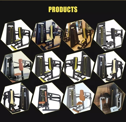 Appareil d'entraînement à sélection à épingle assise Presses horizontales pour les jambes pour le centre de gym
