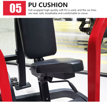 Équipement de gym personnalisé Assise sur la poitrine Presse de musculation Fonction d'entraînement en acier Matériau