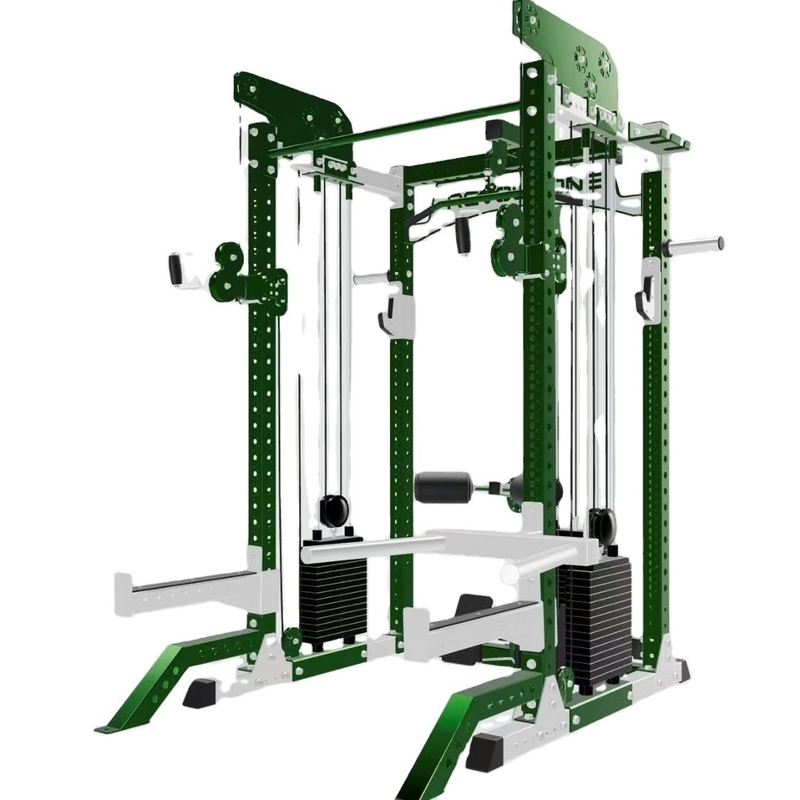 Rack électrique multifonctionnel Gymnase à domicile Formation en force physique avec pile de poids 3 * 80KG
