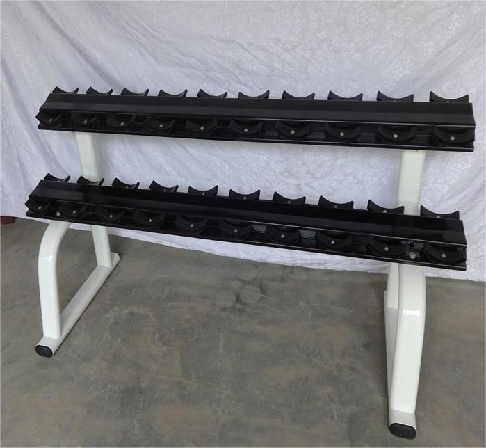 3e rangée Commercial Dumbbell Rack Steel Body Building Stockage pour le matériel de remise en forme de gym