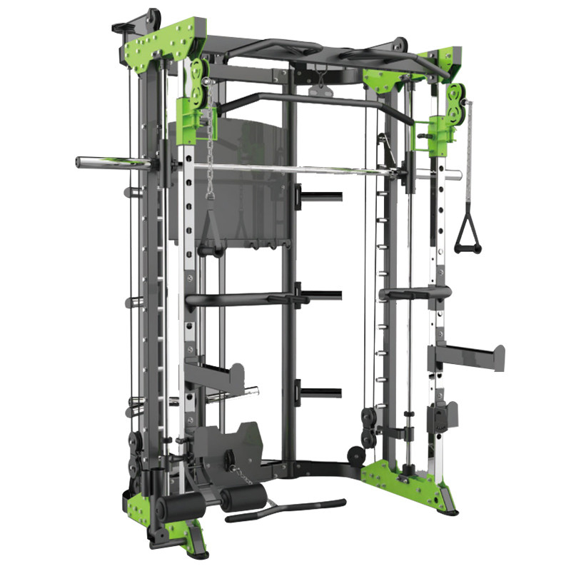 1730*2010*2230mm Équipement de gymnastique Commercial Multi Trainer Accrocheuse Smith Machine Power Rack